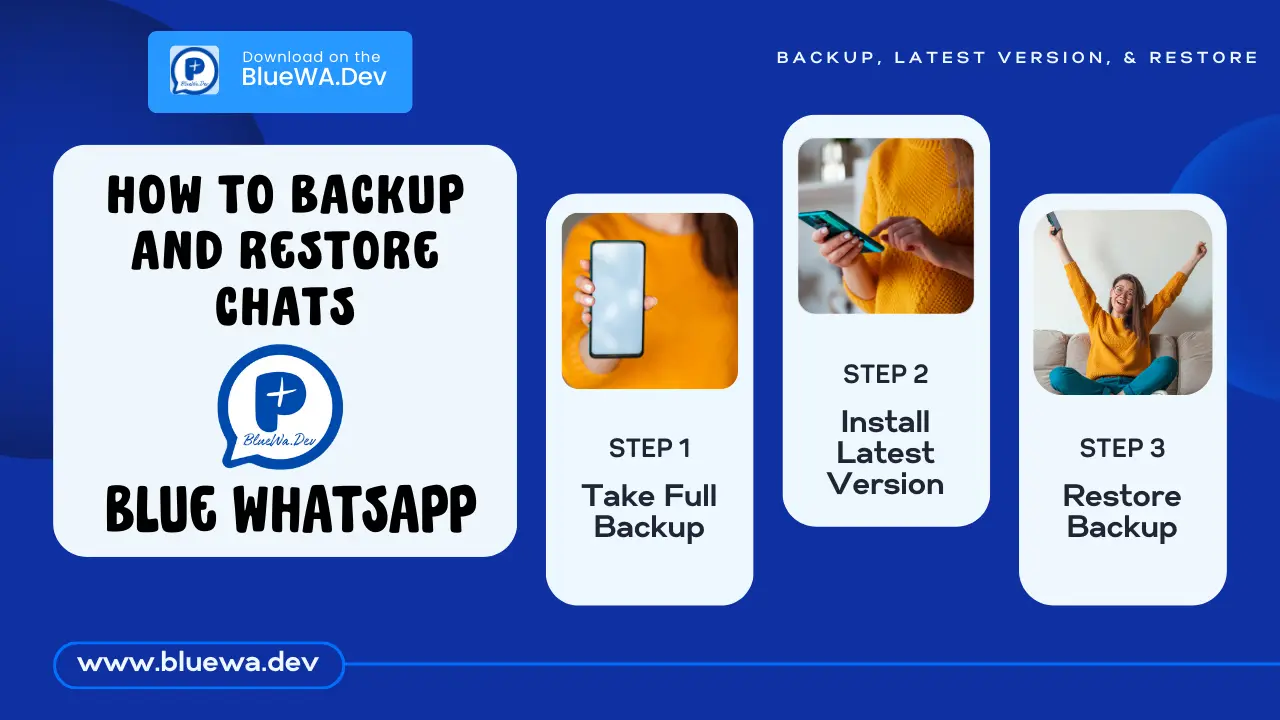 How To Backup and Restore Chats in Blue WhatsApp
